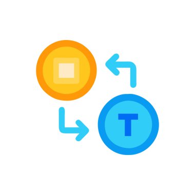 para takas simgesi düz stil