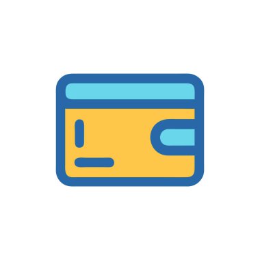 Kredi kartı simgesi, vektör illüstrasyonu