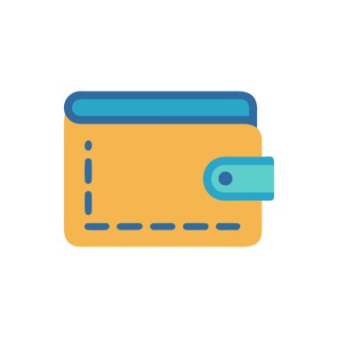 Kredi kartı vektörü düz renk simgesi