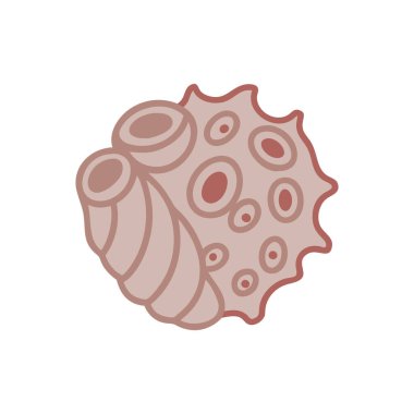 izole edilmiş virüs çizgi film vektör tasarımı