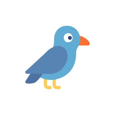 sevimli kuş çizgi film simgesi