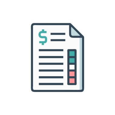 dolar vektör illüstrasyon tasarımı içeren kağıt belge