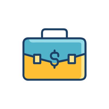 Şeffaf bir arkaplanda evrak çantası vektör çizimi. Birinci kalite semboller. grafik ve grafik tasarım için vektör simgesi düz konsept.