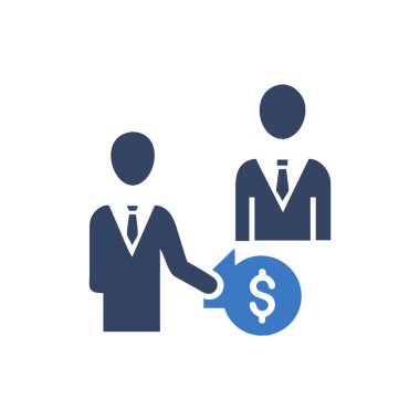 iş simgesi, düz vektör çizimi tasarımı