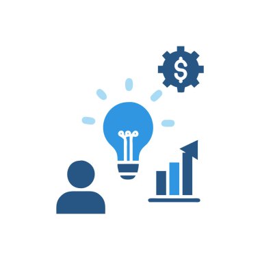 iş fikri kutsal kişilerin resmi, vektör çizim