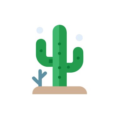 Kaktüs simgesi, vektör tasarımı