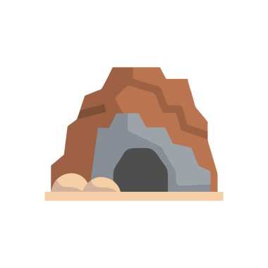 taş simgesi vektör illüstrasyonu