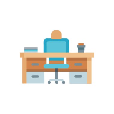 Çalışma alanı ofiste bilgisayar ile