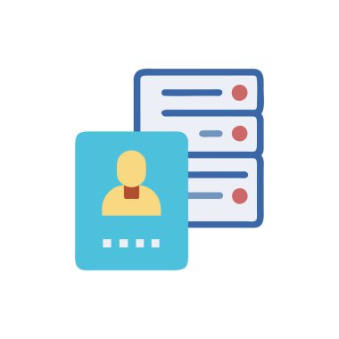 Kimlik kartı vektör çizimi tasarımı ile kimlik kartı