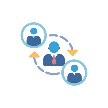 İş ve finans simgesinin vektör illüstrasyonu