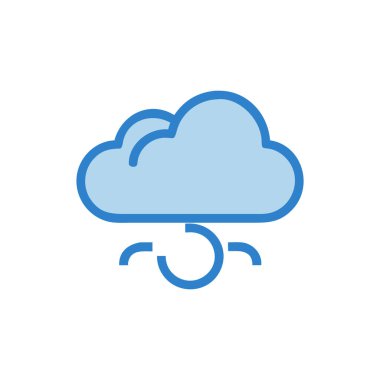 Bulut simgesi vektör illüstrasyonu