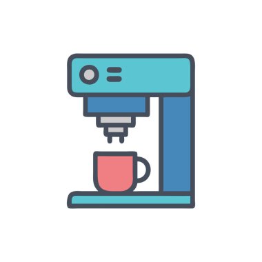 Kahve Yapıcı simgesi vektör illüstrasyon tasarımı