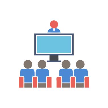 Düz tasarlanmış iş adamları. konsept. iş ve modern adam.