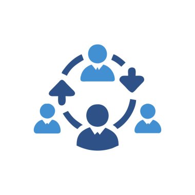 İnsanlar şeffaf bir arkaplan üzerinde vektör illüstrasyon. Birinci kalite semboller. Konsept ve grafik tasarımı için simgeler.