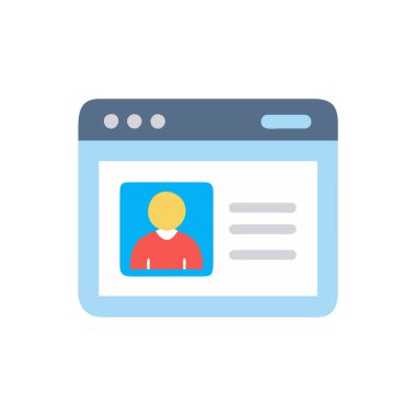Web tasarımı ve mobil simge vektörü.