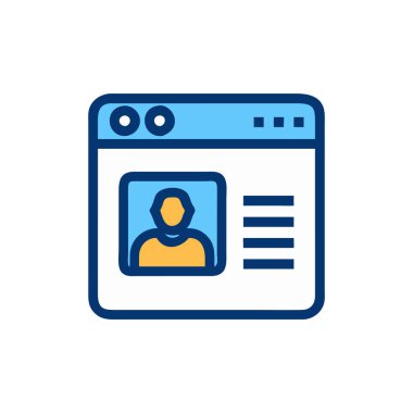 çevrimiçi web vektörü renk simgesi