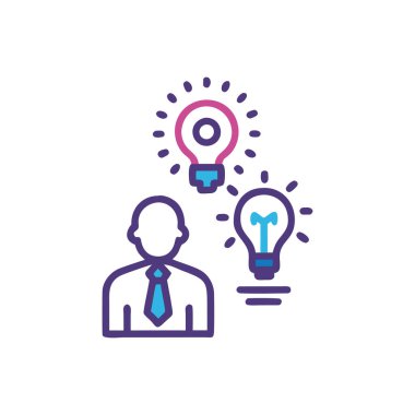 iş fikri simgesi vektör illüstrasyonu