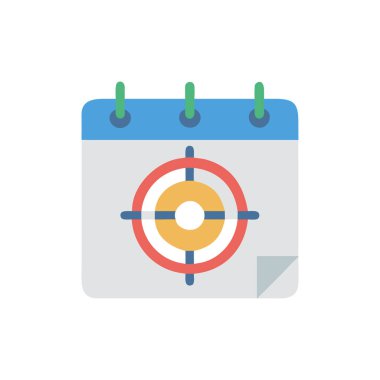 hedef düz vektör simgesi