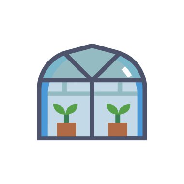 ev vektörü düz renk simgesi