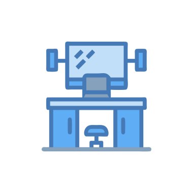 makine onarımı renk ikonu vektörü beyaz üzerine izole edildi