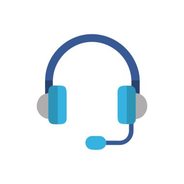 Kolayca değiştirebilen veya düzenleyebilen kulaklık vektör simgesi