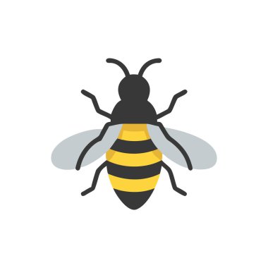 Arı simgesi, düz stil