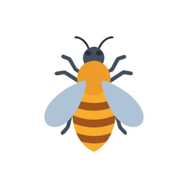 Arı simgesi, vektör illüstrasyonu