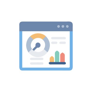 düz tasarım veri analiz simgesi