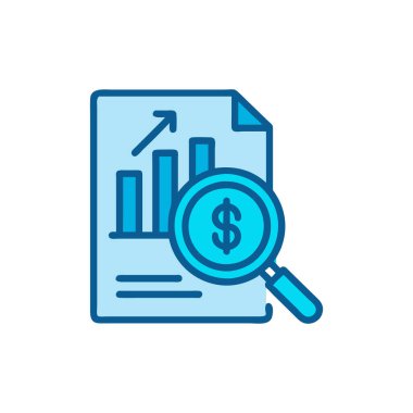 İş Raporu simgesi vektörde. Logotype