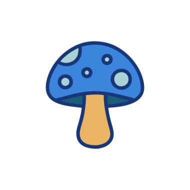 Vektör mantar simgesi. Logotype