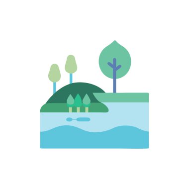 Ağaçlar ve orman doğa tasarımı