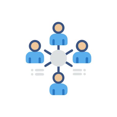 Renkli insan vektör simgesi grubu