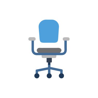 Ofis sandalye simge, vektör, illüstrasyon