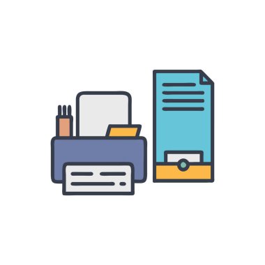 Web pankartının renk vektörü düz simgesi