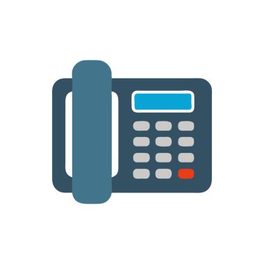 Şeffaf bir arkaplanda telefon vektör çizimi. Birinci kalite semboller. Simge konsepti ve grafik tasarımı için semboller.