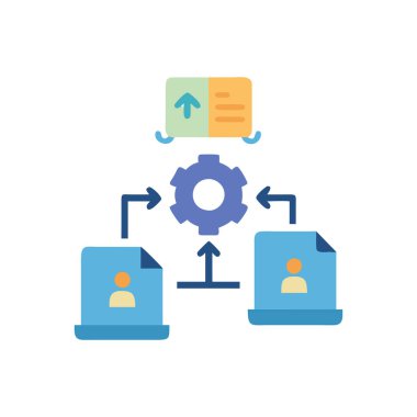 İş yönetimi vektör simgesi. resimleme