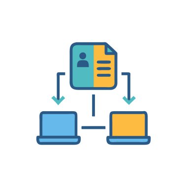 ağ paylaşım simgesi çizimi