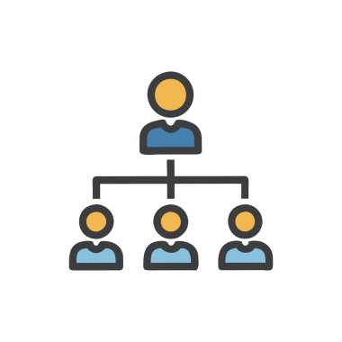 ağ vektörü düz renk simgesi