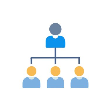 iş vektörü renk çizgisi simgesi