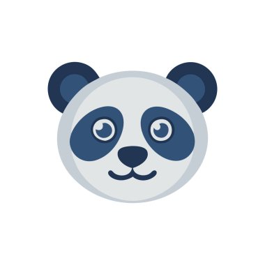 Panda ikonu, vektör çizimi. panda vektör simgesi