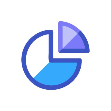 Diyagram simgesi vektörü. İnce çizgi işareti. izole edilmiş sınır sembolü çizimi