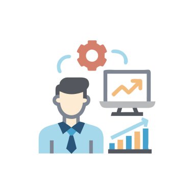 iş simgesi tasarımı, vektör illüstrasyonu 10 grafiklik