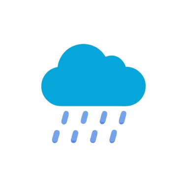 Beyaz arkaplanda hava ikonu vektör illüstrasyonu