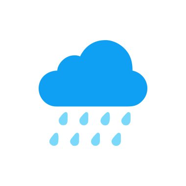 yağmur bulutu vektör illüstrasyonu