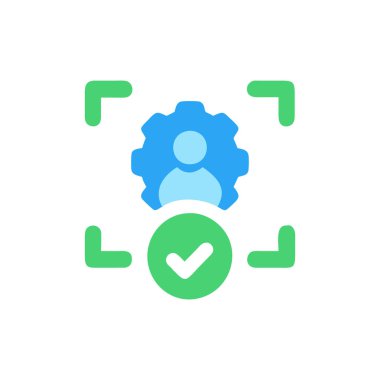 İşaretleme simgesi vektör illüstrasyonunu kontrol et