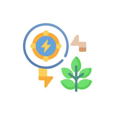 Bir bitki simgesinin vektör illüstrasyonu