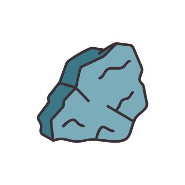 Taş simgesi, vektör illüstrasyonu