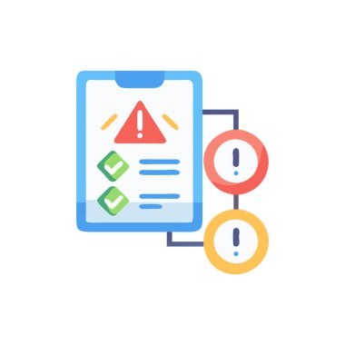 Vektör hata simgesi. logotype - düz tasarım