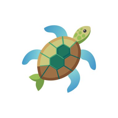 Kaplumbağa hayvan ikonu. ağ için kaplumbağa vektör simgelerinin karikatür çizimi