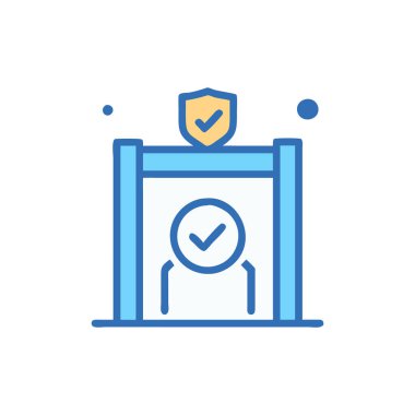 Vektör olarak güvenli güvenlik simgesi. yaz- - koruma işareti